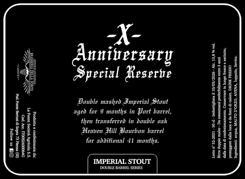 X Anniversary Special Reserve