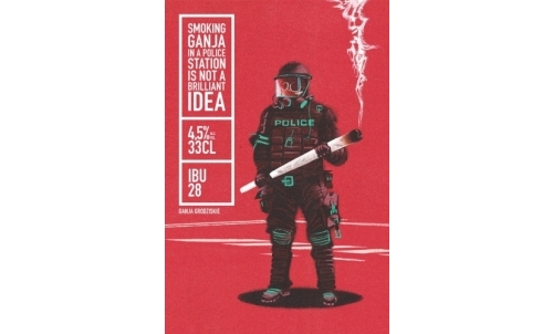 Smoking Ganja In A Police Station Is Not A Brilliant Idea